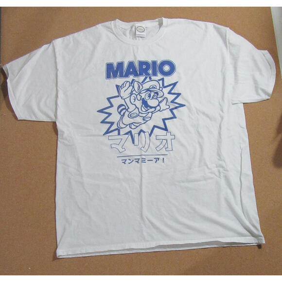 Nintendo Super Mario Mens T-Shirt White Size XX-Large XXL - Picture 1 of 4